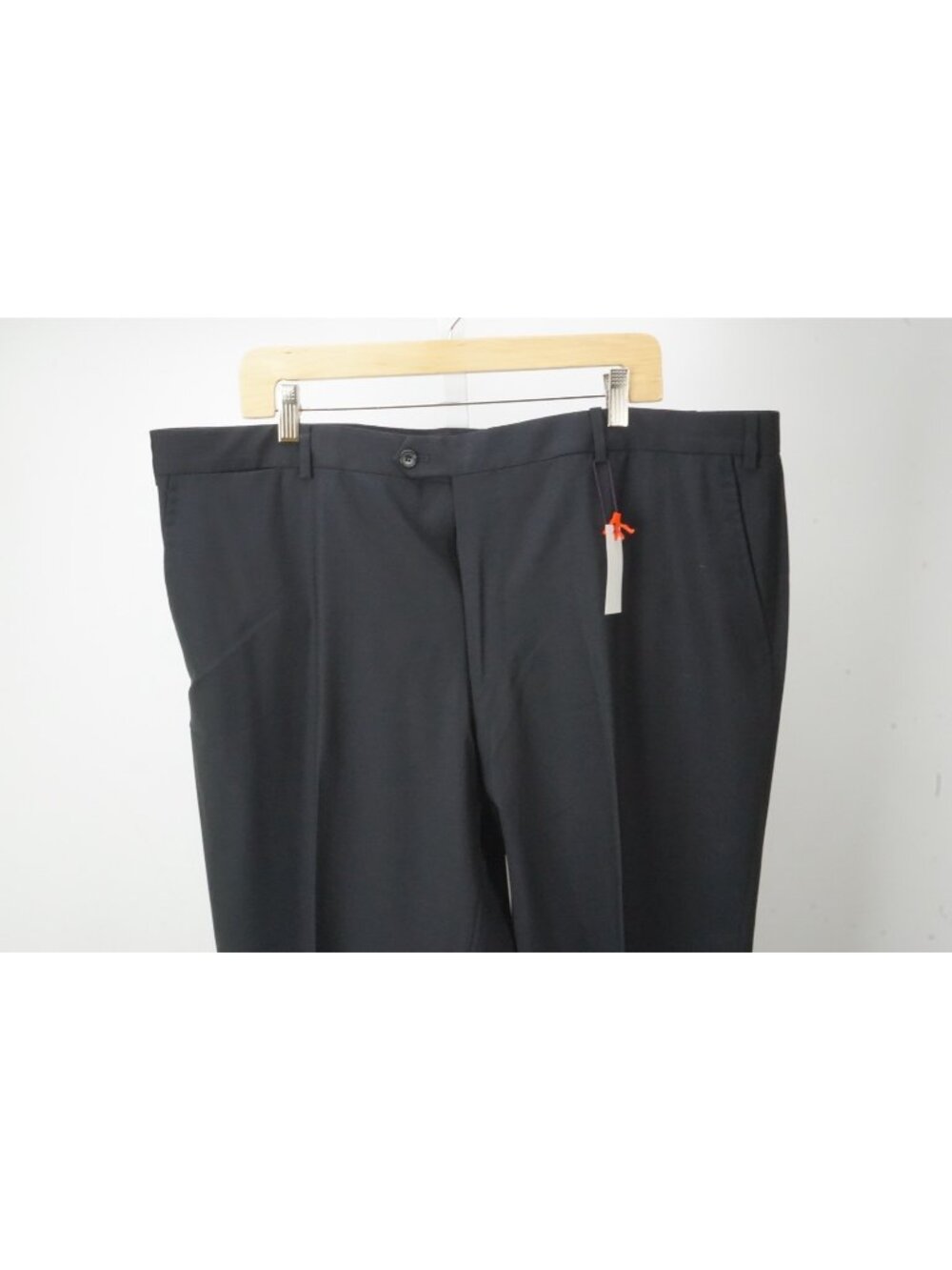 Isaia Solid Blue Wool Blend Mens Dress Pants Sz 58 EU BRAND NEW